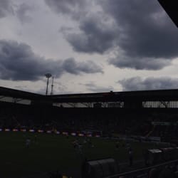 NAC Stadion - Donkere wolken boven het stadion van NAC...