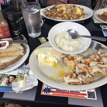 Marko's Diner - Sorry I didn't get a picture before I dove into this terrific country fried steak and eggs! This special was only $7.99 - awesome! - Breakfast & Brunch Near Me - Fort Myers, Florida Marko's Diner - Sorry I didn't get a picture before I dove into this terrific country fried steak and eggs! This special was only $7.99 - awesome! - Breakfast & Brunch Near Me - Fort Myers, Florida