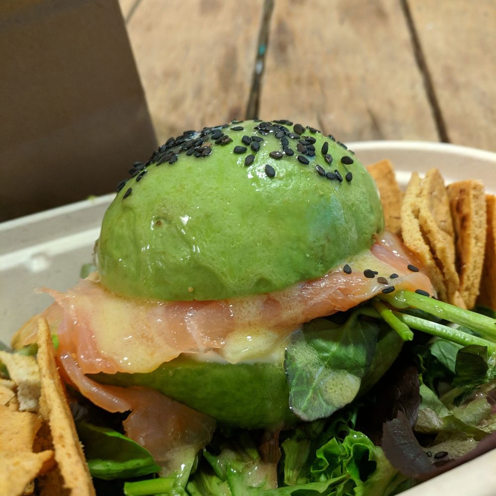 Avo - Avocado salmon burger - Sandwiches Near Me - Brooklyn, New York Avo - Avocado salmon burger - Sandwiches Near Me - Brooklyn, New York