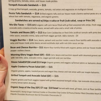 Morning Glory Cafe - Menu. August 2023 - Breakfast & Brunch Near Me - Flagstaff, Arizona Morning Glory Cafe - Menu. August 2023 - Breakfast & Brunch Near Me - Flagstaff, Arizona