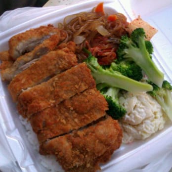 Me's BBQ - Chicken Katsu dinner plate - Korean Near Me - Honolulu, Hawaii Me's BBQ - Chicken Katsu dinner plate - Korean Near Me - Honolulu, Hawaii