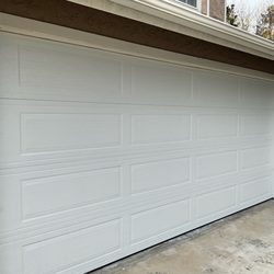 Bakersfield Garage Door - Before and After, Ranch panel garage door 16x7 in white