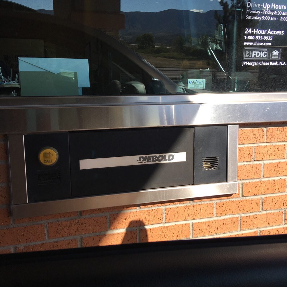 Chase Bank - Dedicated drive-through window for business is handy. - Banks & Credit Unions Near Me - Colorado Springs, Colorado Chase Bank - Dedicated drive-through window for business is handy. - Banks & Credit Unions Near Me - Colorado Springs, Colorado