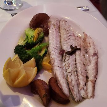 BV Tuscany Italian Restaurant - Branzino, with vegetables, and potatoes. - Italian Near Me - Teaneck, New Jersey