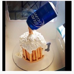 Lucky 13 Bakes - BudLight Beer Cake Cheers!