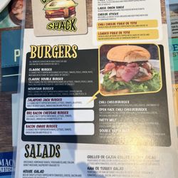 The Burger Shack - Menu