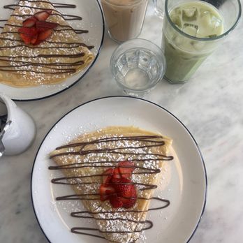 The Yellow Table Café - nutella crepe and matcha - Cafes Near Me - Nashville, Tennessee