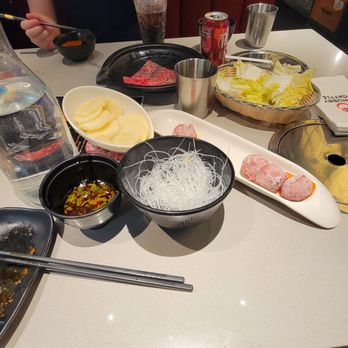 Chubby Cattle - Some of the raw ingredients before we placed them in the boiling broth. - Hot Pot Near Me - Las Vegas, Nevada Chubby Cattle - Some of the raw ingredients before we placed them in the boiling broth. - Hot Pot Near Me - Las Vegas, Nevada