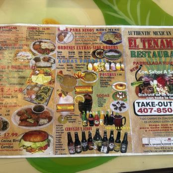 El Tenampa - Menú - Mexican Near Me - Orlando, Florida