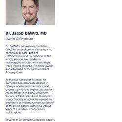Jacob DeWitt, MD