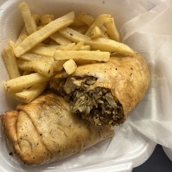 Mi Casa - Jerk burrito with fries - Mexican Near Me - Milwaukee, Wisconsin