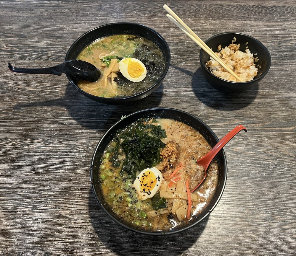 Food from Raijin Ramen