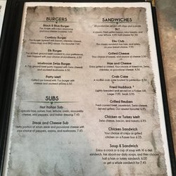 Oakland Elks Lodge 2481 - Menu