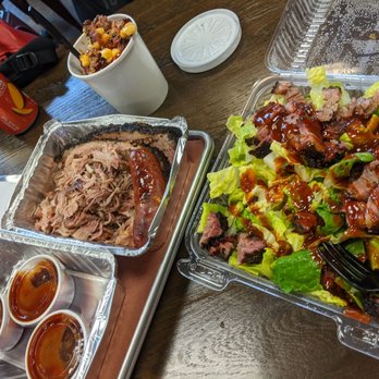 BBQ2U - Brisket salad barbecue pork pork and beef cheese jalapeno sausage and brisket and mac. - Barbeque Near Me - Gig Harbor, Washington BBQ2U - Brisket salad barbecue pork pork and beef cheese jalapeno sausage and brisket and mac. - Barbeque Near Me - Gig Harbor, Washington