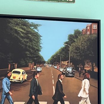 Rockin Retro Ice Cream Parlor - Another iconic photo. The Beatles album cover shot - Ice Cream & Frozen Yogurt Near Me - Cocoa Beach, Florida Rockin Retro Ice Cream Parlor - Another iconic photo. The Beatles album cover shot - Ice Cream & Frozen Yogurt Near Me - Cocoa Beach, Florida