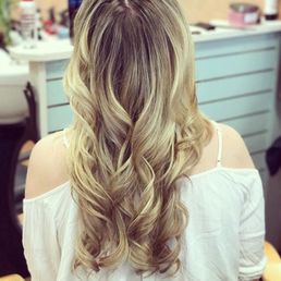 Blonde partial highlights by Mike and style by Gabe. Blonde partial highlights by Mike and style by Gabe.
