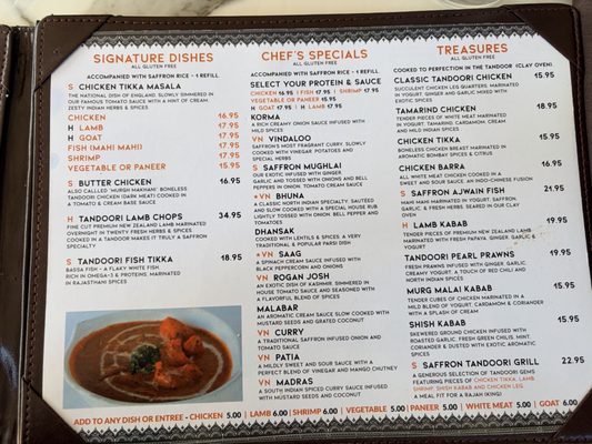 Menu photo 2 Saffron Indian Bistro Oro Valley, AZ Menu photo 2 Saffron Indian Bistro Oro Valley, AZ