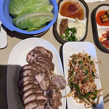 Sonamu Korean Restaurant - Pigs feet $45.  Perfectly cooked and the lettuce wrap and toppings were great! - Korean Near Me - San Francisco, California