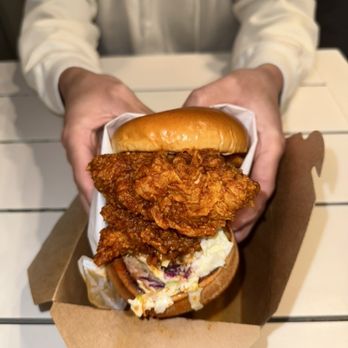 Bao Chick - Insane Chicken Sandwich: loaded is an understatement and it wasn't too spicy for me - Chicken Shop Near Me - Irvine, California
