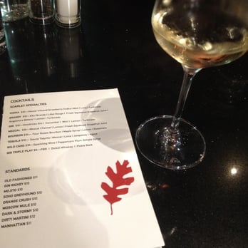 Scarlet Oak - drink menu and the white house wine - New American Near Me - Washington, DC, District of Columbia Scarlet Oak - drink menu and the white house wine - New American Near Me - Washington, DC, District of Columbia