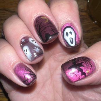 I Nail Lounge - Now My Halloween Nails! - Nail Salons Near Me - Las Vegas, Nevada I Nail Lounge - Now My Halloween Nails! - Nail Salons Near Me - Las Vegas, Nevada