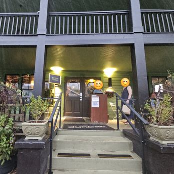 The Dunbar - Hostess station and front porch / waiting area - New American Near Me - Gainesville, Florida
