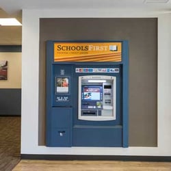 SchoolsFirst Federal Credit Union - $5 and $20 dispensed at this ATM.