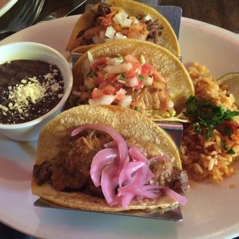 Cha Cha's Latin Kitchen - 3 tacos for $14. Fish was okay but steak and carnitas were meh. - Bars Near Me - Brea, California Cha Cha's Latin Kitchen - 3 tacos for $14. Fish was okay but steak and carnitas were meh. - Bars Near Me - Brea, California