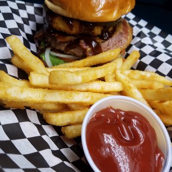 Lakehouse 1441 - 1/2 POUND BBQ Bacon Burger - Bars Near Me - Bastrop, Texas Lakehouse 1441 - 1/2 POUND BBQ Bacon Burger - Bars Near Me - Bastrop, Texas