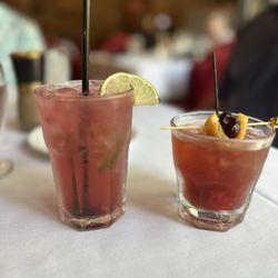 The Dalles House Restaurant and Lounge - Raspberry Mojito and Cherry Old Fashioned
