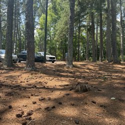 South Cove County Park - Parking. Many areas of shaded parking spots too.