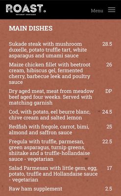 Menu photo 2 Roast Leeuwarden, FR