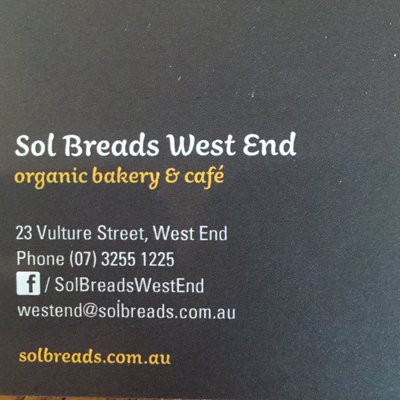 Menu photo 6 Sol Breads West End, QLD Menu photo 6 Sol Breads West End, QLD