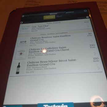 Bascom's Chop House - The grand cru selection (they have an extensive wine list) - Steakhouses Near Me - Clearwater, Florida