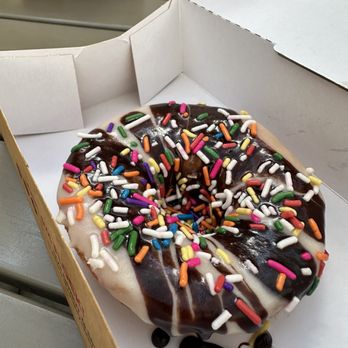 Duck Donuts - Peanut Butter Paradise plus sprinkles - Donuts Near Me - Irvine, California Duck Donuts - Peanut Butter Paradise plus sprinkles - Donuts Near Me - Irvine, California