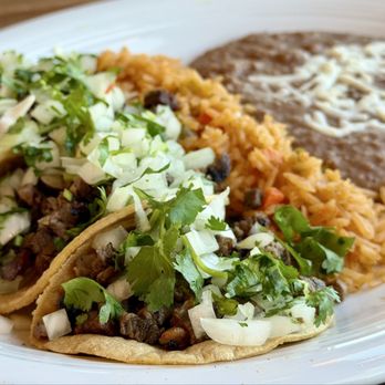 Sol Azteca Mexican Kitchen - Street Tacos Plate with Carne Asada - Mexican Near Me - Chandler, Arizona Sol Azteca Mexican Kitchen - Street Tacos Plate with Carne Asada - Mexican Near Me - Chandler, Arizona