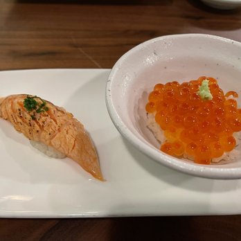 Katsu-Ya - Seared salmon and miso Ikura - Sushi Bars Near Me - Seattle, Washington