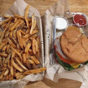 Bo & Vine Burger - vegan burger gf bun - Burgers Near Me - Corvallis, Oregon Bo & Vine Burger - vegan burger gf bun - Burgers Near Me - Corvallis, Oregon