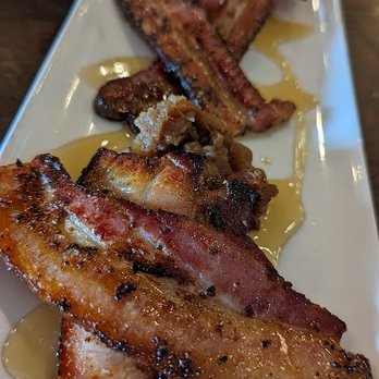Farmhouse Restaurant - The Bacon Sampler is a must have, perfectly rendered and absolutely delicious! - Desserts Near Me - Fair Oaks, Indiana
