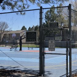 Tanglewood Village - Thursday, April 18, 2019: basketball court.