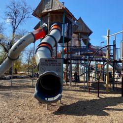 Spirit Park - Spirit Park - back view of the middle portion of the playground for older children