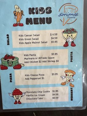 Menu photo 4 Sorianos Pizzeria San Diego, CA Menu photo 4 Sorianos Pizzeria San Diego, CA