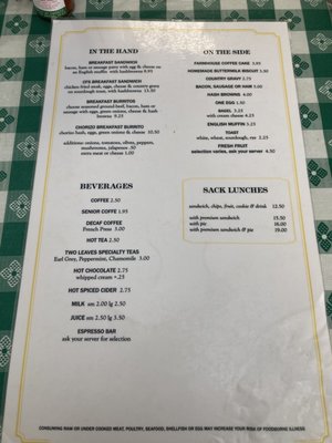 Menu photo 2 The Farmhouse Cafe Metaline Falls, WA Menu photo 2 The Farmhouse Cafe Metaline Falls, WA