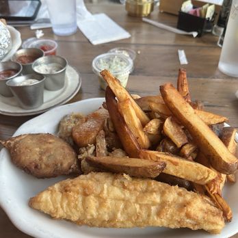 Russell's Seafood Grill - The whole sea platter. Fried. - Seafood Near Me - Murrells Inlet, South Carolina Russell's Seafood Grill - The whole sea platter. Fried. - Seafood Near Me - Murrells Inlet, South Carolina