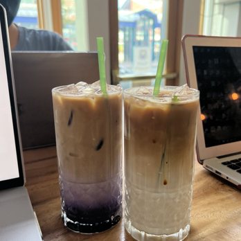Hood Famous - Ube latte! don't remember what my friend got omg - Cafes Near Me - Seattle, Washington Hood Famous - Ube latte! don't remember what my friend got omg - Cafes Near Me - Seattle, Washington
