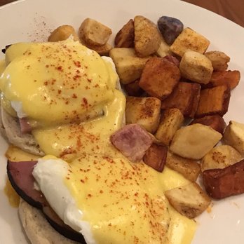 Spruce Farm & Fish - Eggs Benedict with ham - New American Near Me - Boulder, Colorado Spruce Farm & Fish - Eggs Benedict with ham - New American Near Me - Boulder, Colorado