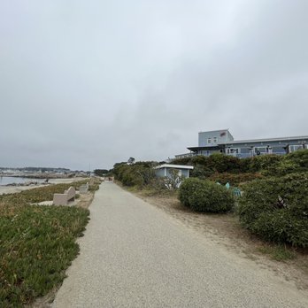 Sam's Chowder House - View of restaurant from beach trail - Seafood Near Me - Half Moon Bay, California Sam's Chowder House - View of restaurant from beach trail - Seafood Near Me - Half Moon Bay, California