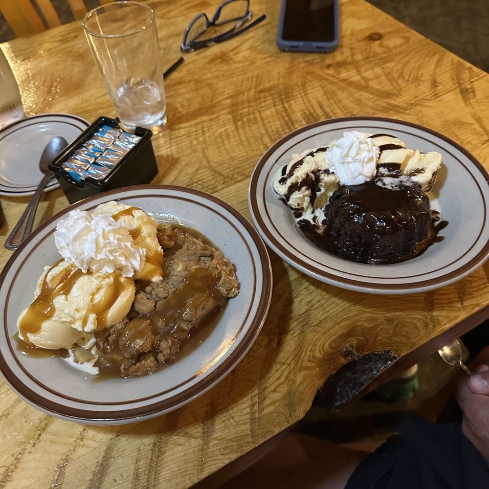 Milt's Stage Stop - apple crisp, chocolate lava cake - Steakhouses Near Me - Cedar City, Utah Milt's Stage Stop - apple crisp, chocolate lava cake - Steakhouses Near Me - Cedar City, Utah