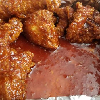 Yam Yam Chicken - Enough sauce for dipping (half eaten) !!!! - Chicken Wings Near Me - Fort Lee, New Jersey Yam Yam Chicken - Enough sauce for dipping (half eaten) !!!! - Chicken Wings Near Me - Fort Lee, New Jersey