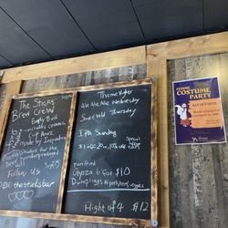 The Sticks Craft Beer Bar - Part of the menu